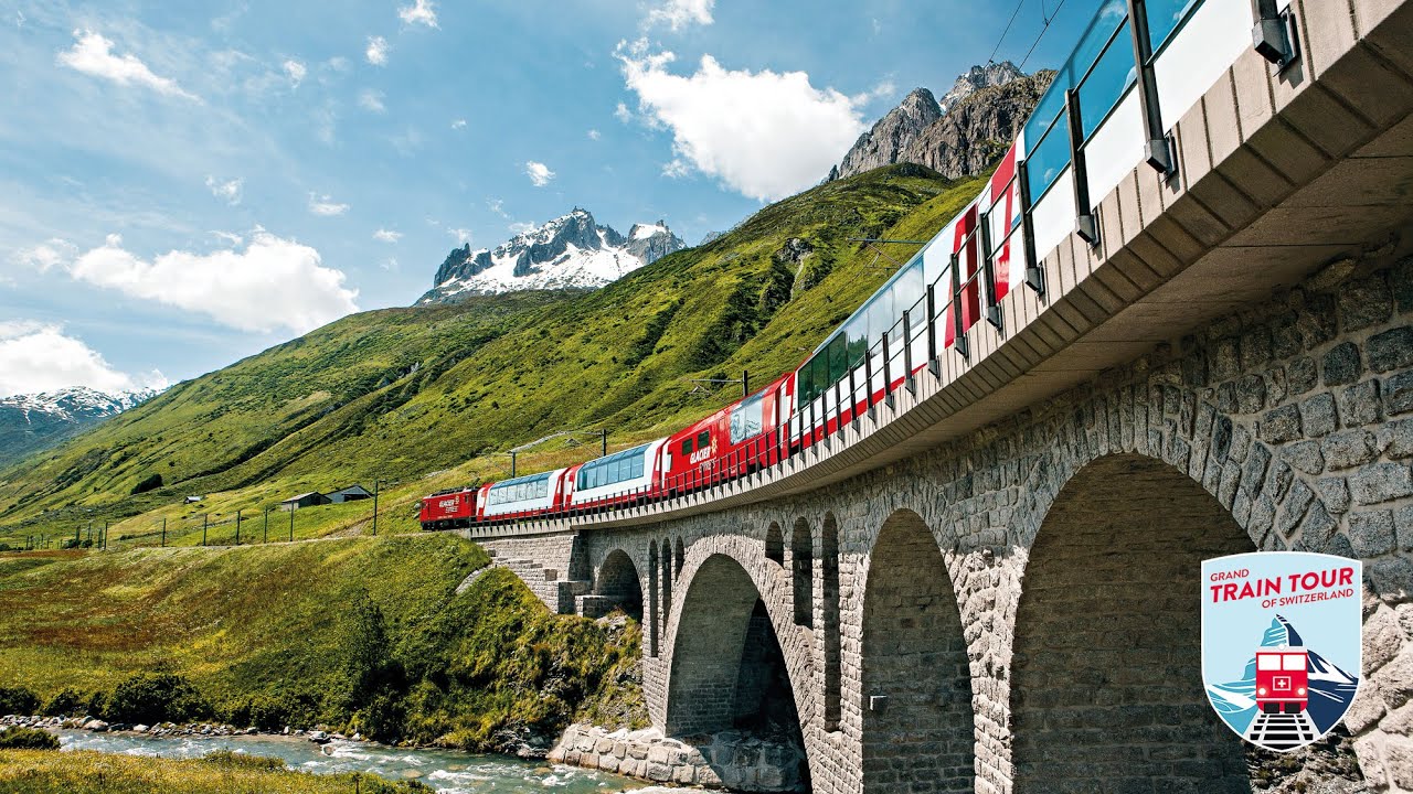 Scenic European train travel